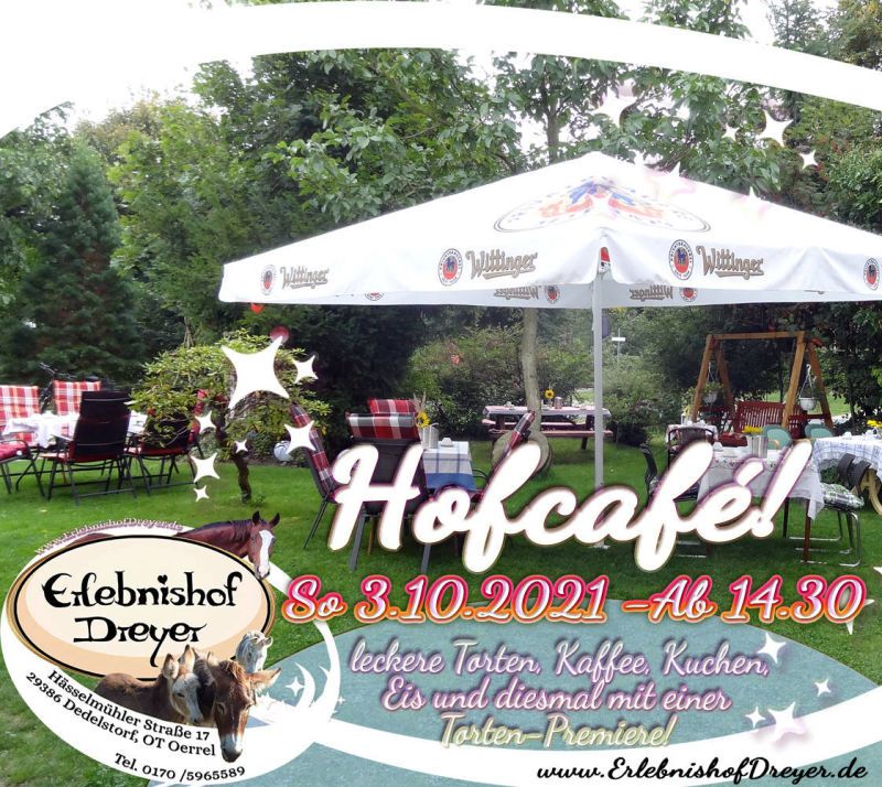 Erlebnishof Dreyer - Hofcafé Aussenbereich