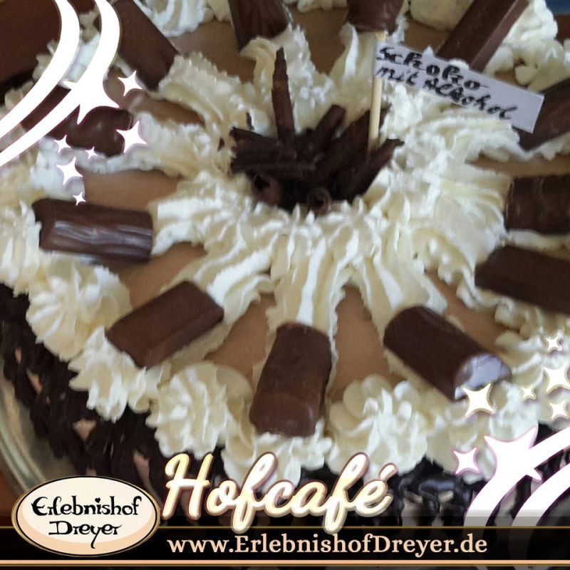 Erlebnishof Dreyer - Hofcafé Schokoladentorte mit Alkohol